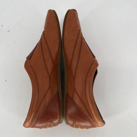 Hogan Square Toe Flats Brown Leather Women’s Size 6.5 - Picture 4 of 11